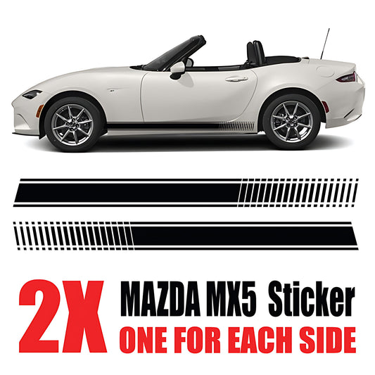 Mazda MX-5 Side Stripe Stickers and Decals