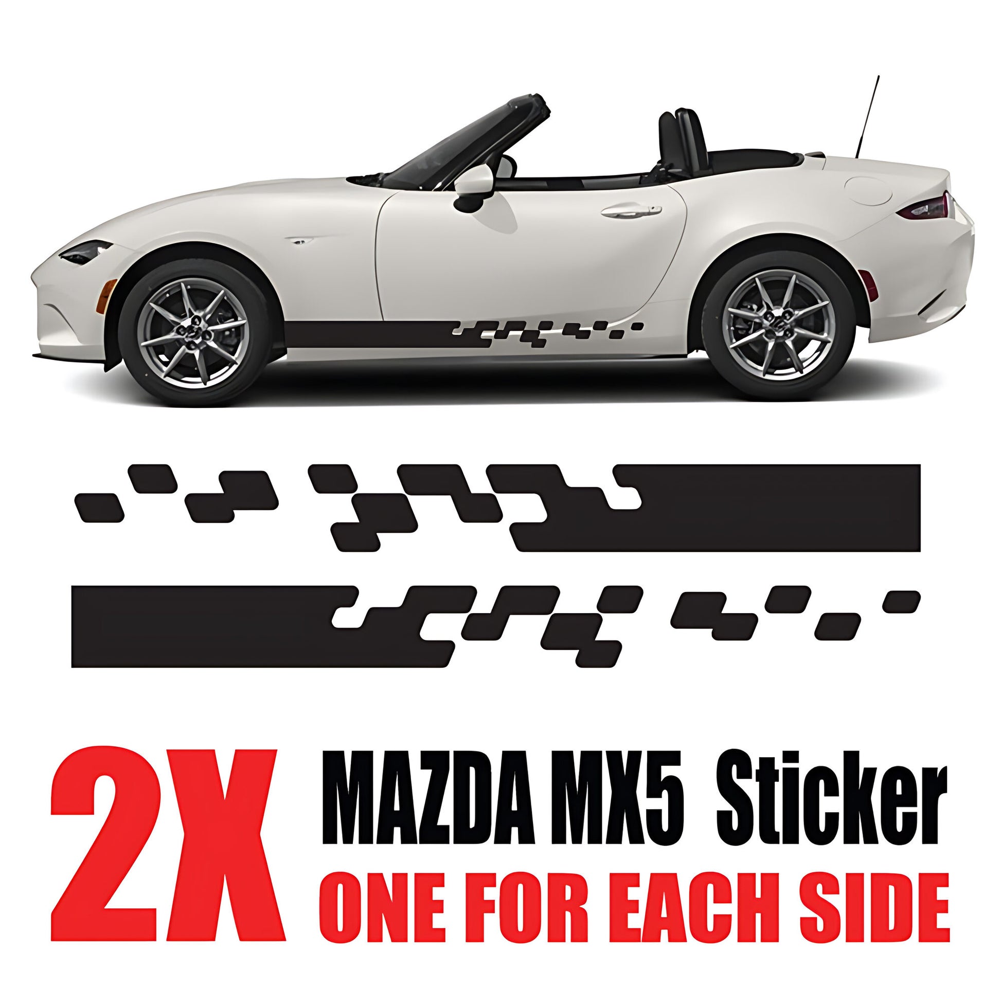 Mazda MX-5 Sport Side Stripe Stickers and Decals