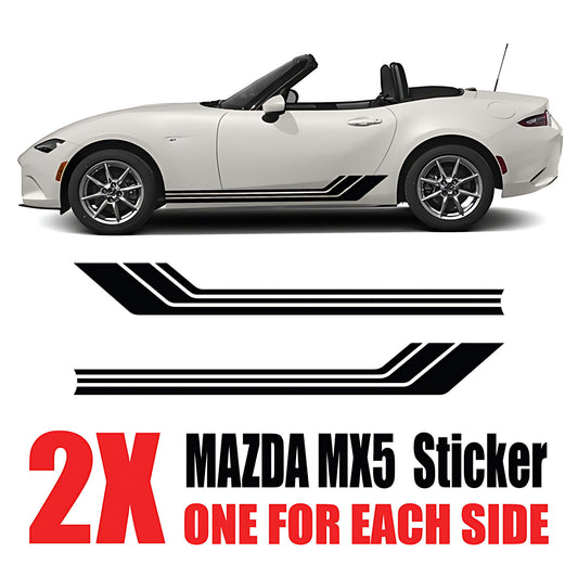 Mazda MX-5 Performance Stripe Stickers and Decals