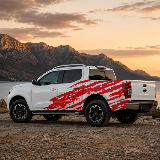 Nissan Navara Paint Splash Side Graphics