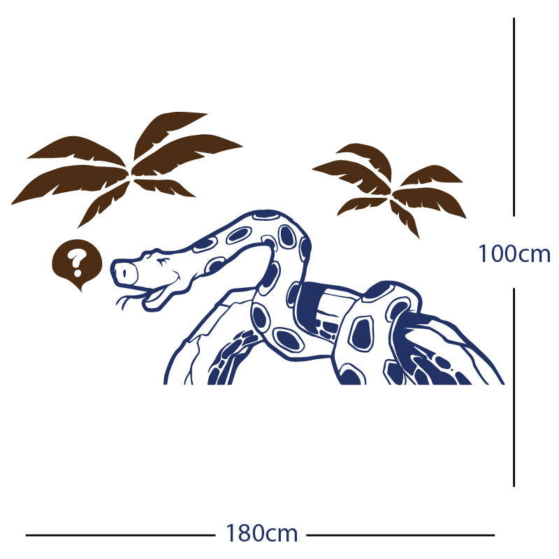 jungle snake wall sticker