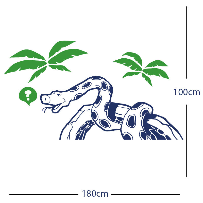 jungle snake wall sticker