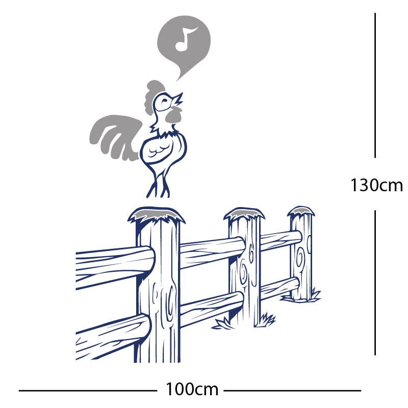 chicken and chicks wall sticker