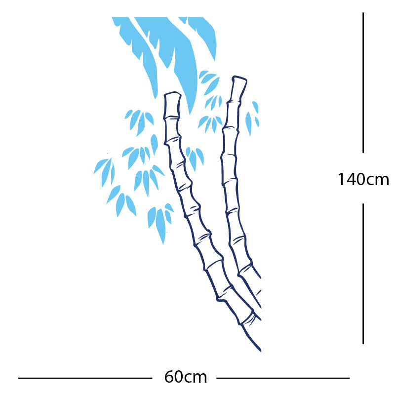 bamboo tree wall sticker