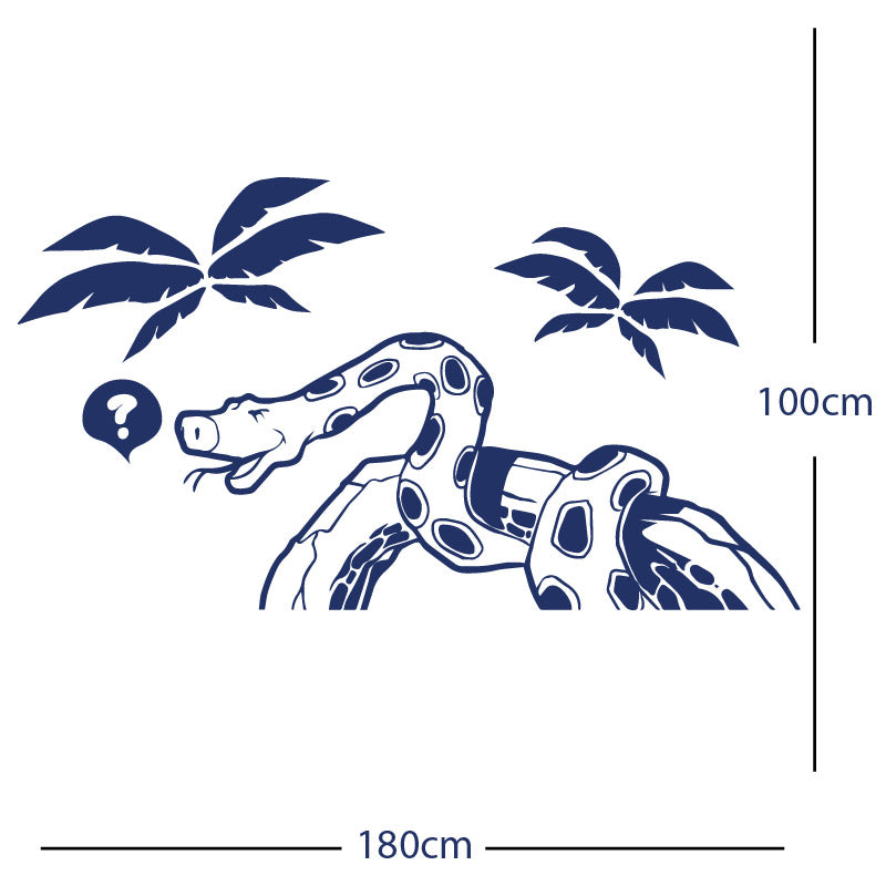 jungle snake wall sticker