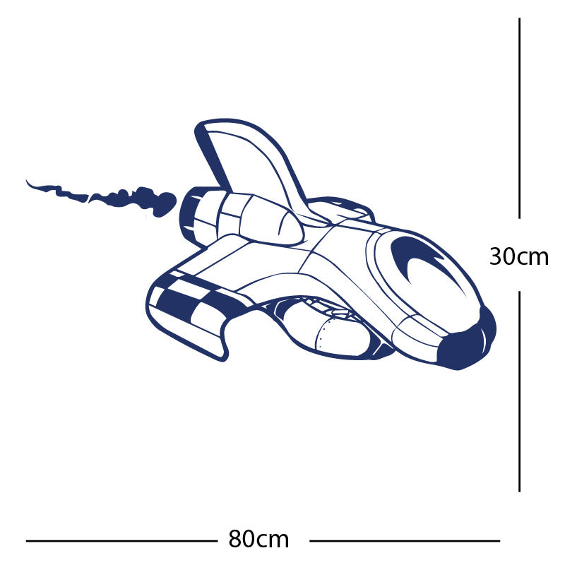 space ship kids space themed rocket wall sticker