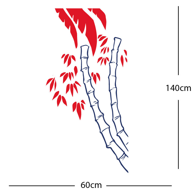 bamboo tree wall sticker
