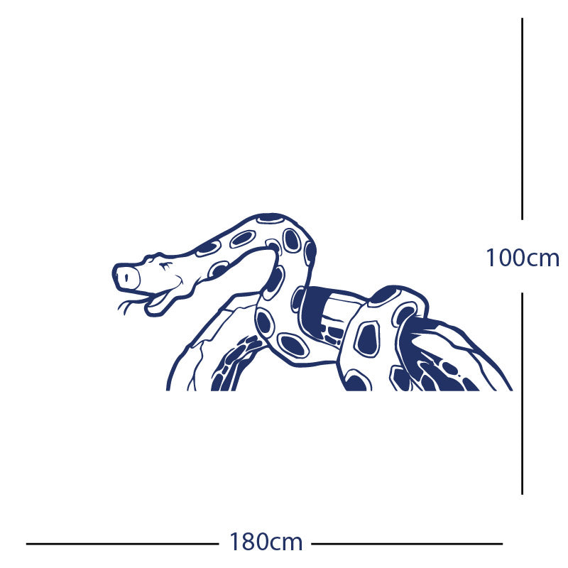 jungle snake wall sticker
