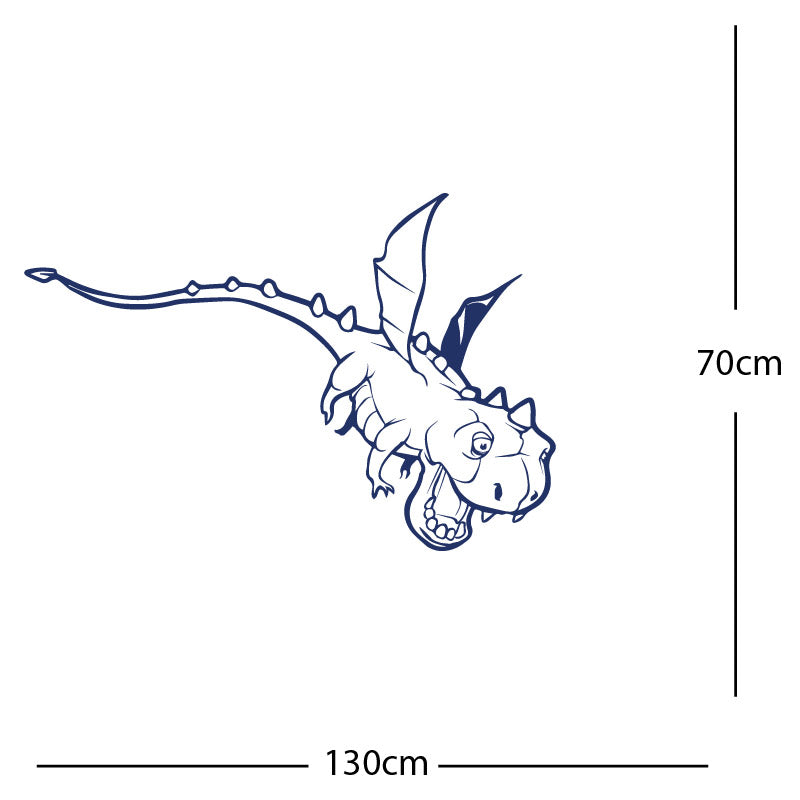 flying dragon decal wall sticker
