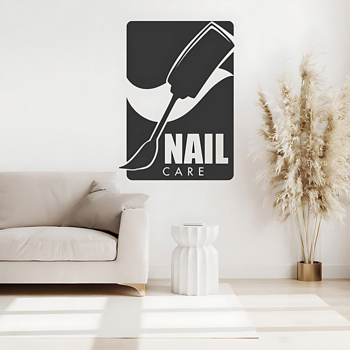 Nail Salon Wall Sticker - Manicure & Beauty Quote Graphic Decal