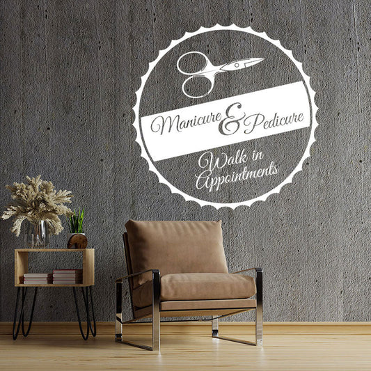 nail salon wall sticker