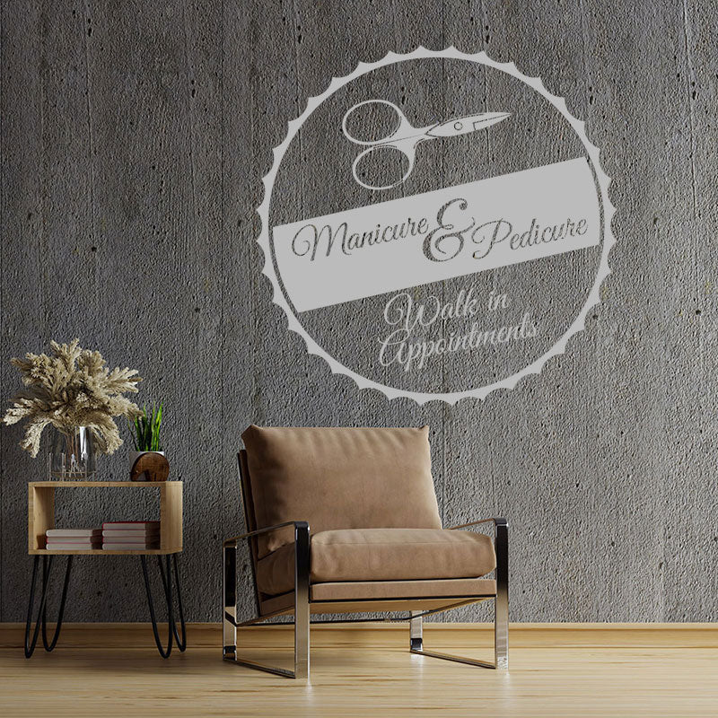 nail salon wall sticker