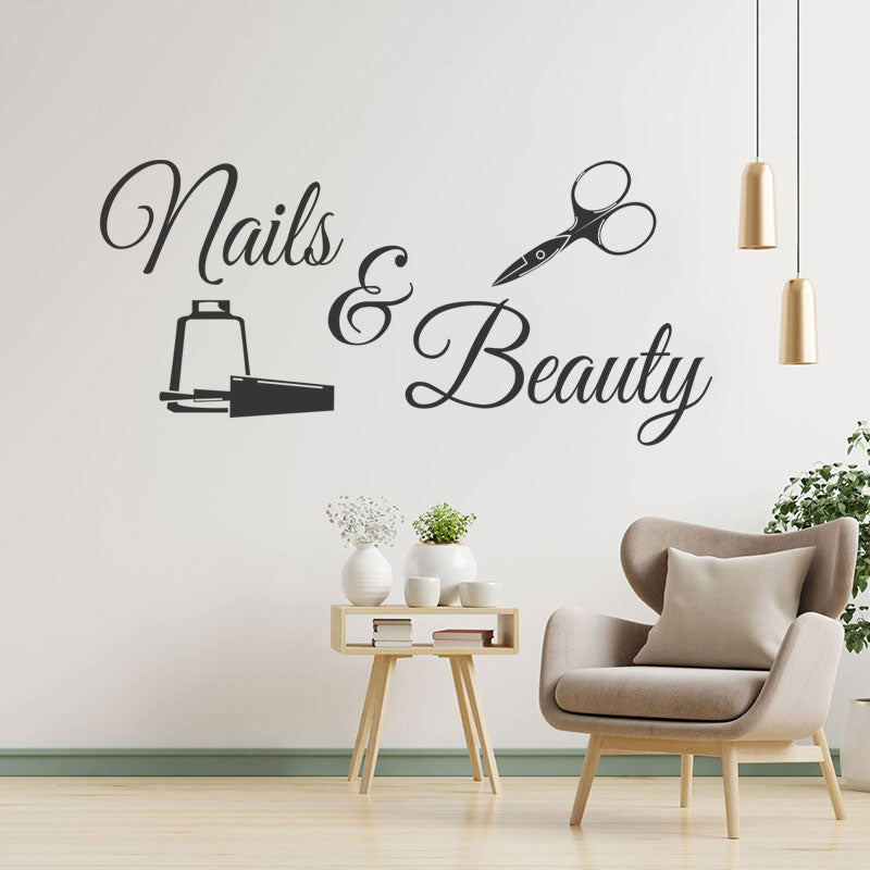 Beauty Salon Wall Sticker - Walk-In Appointments Art Decal