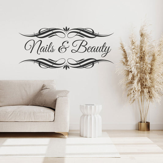 nails beauty salon wall art