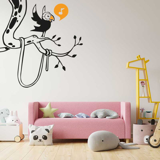 Parrot in tree - Corner Piece