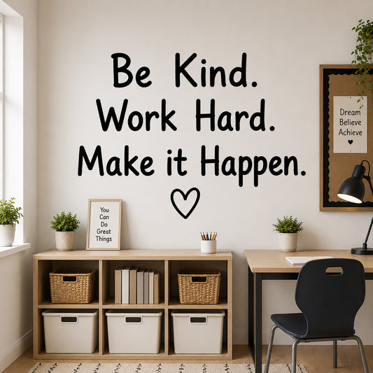 Personalised Wall Quote Sticker – Custom Vinyl Text Decal