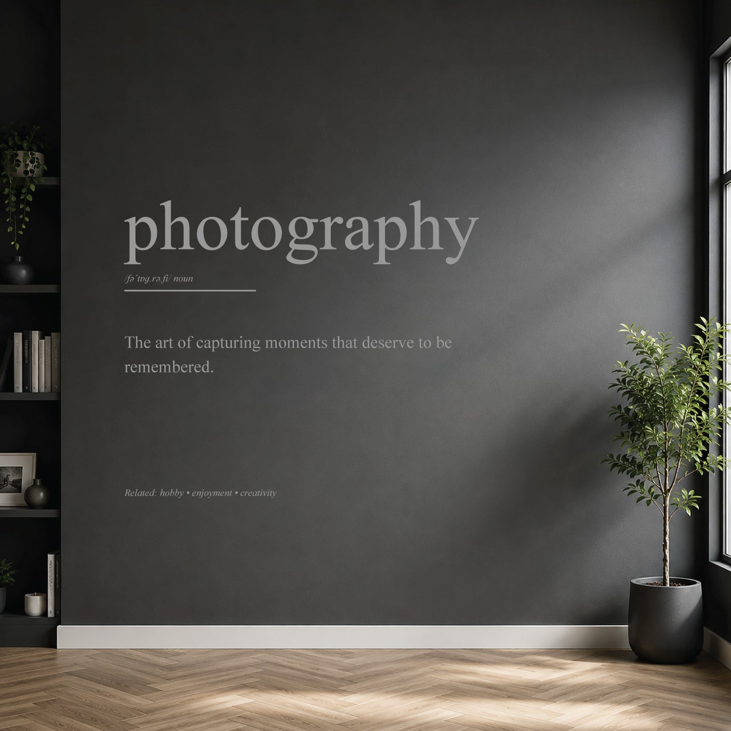 photography dictionary definition wall sticker