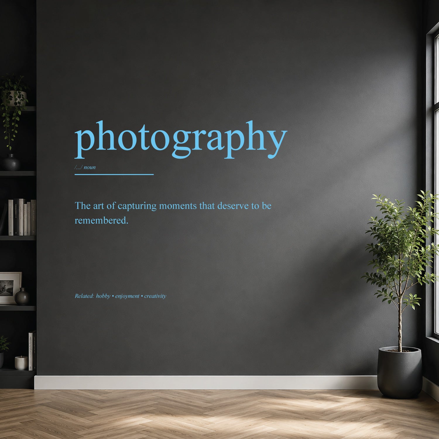 photography dictionary definition wall sticker