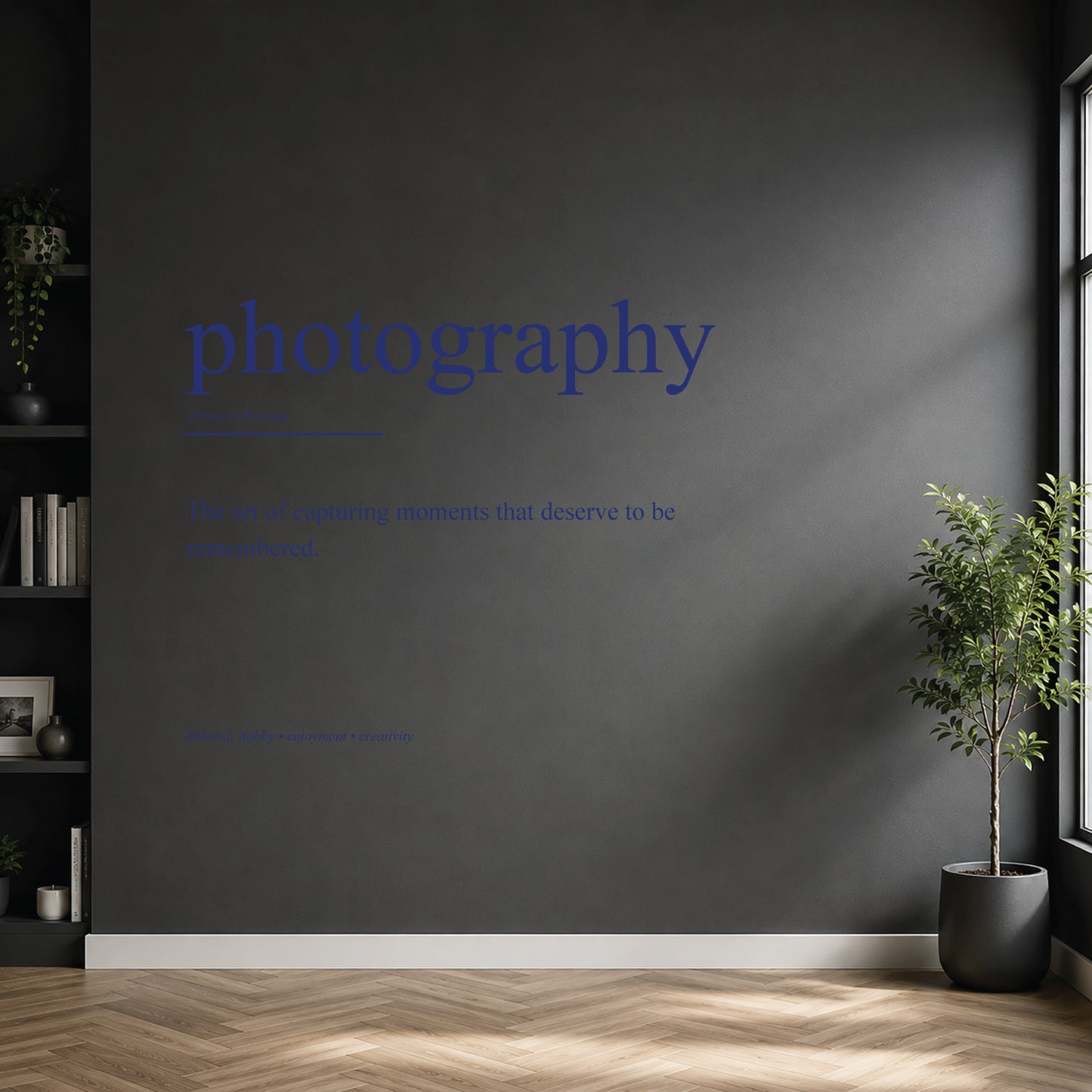 photography dictionary definition wall sticker