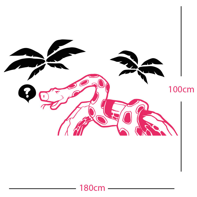 jungle snake wall sticker