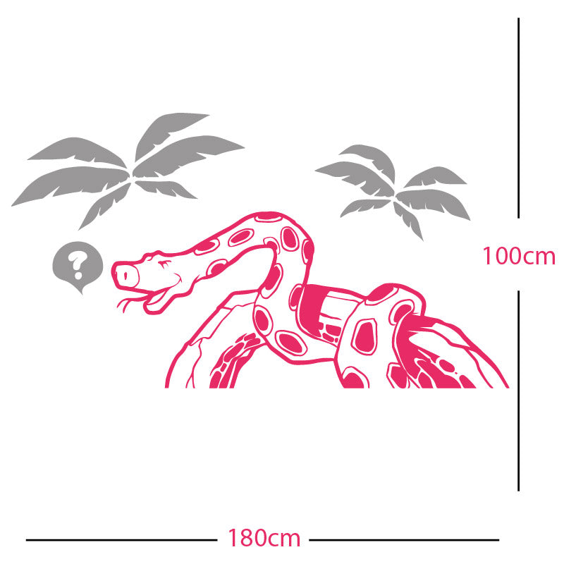 jungle snake wall sticker