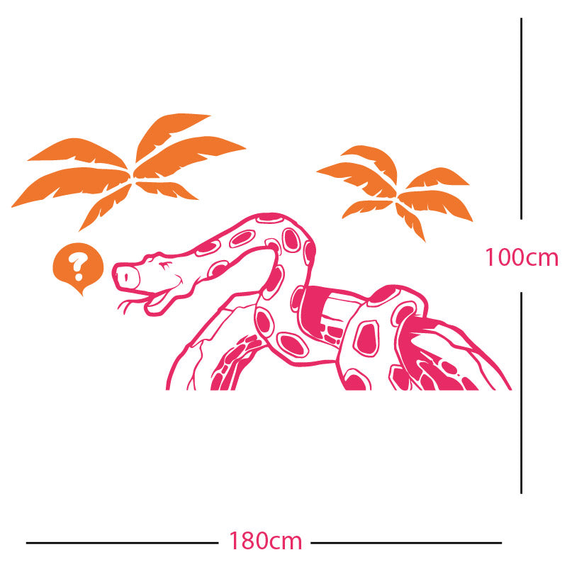 jungle snake wall sticker