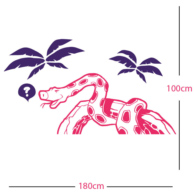 jungle snake wall sticker