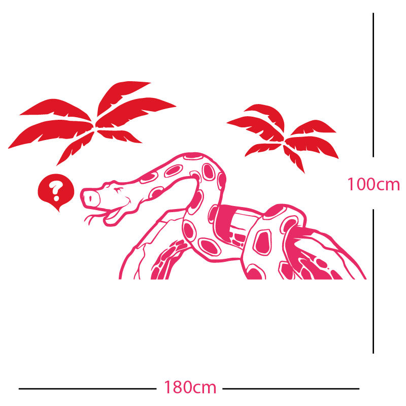 jungle snake wall sticker