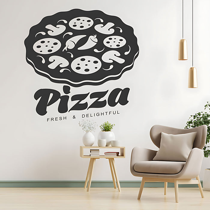 Decorative Pizza Wall Sticker - Restaurant Decal
