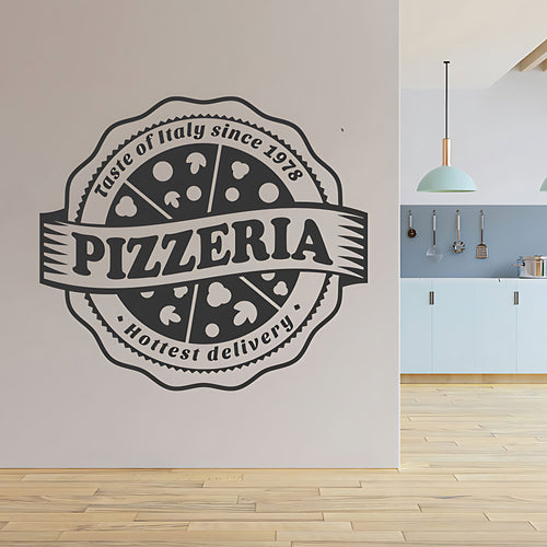 Pizza Takeaway Wall Sticker - Restaurant Vinyl Decal