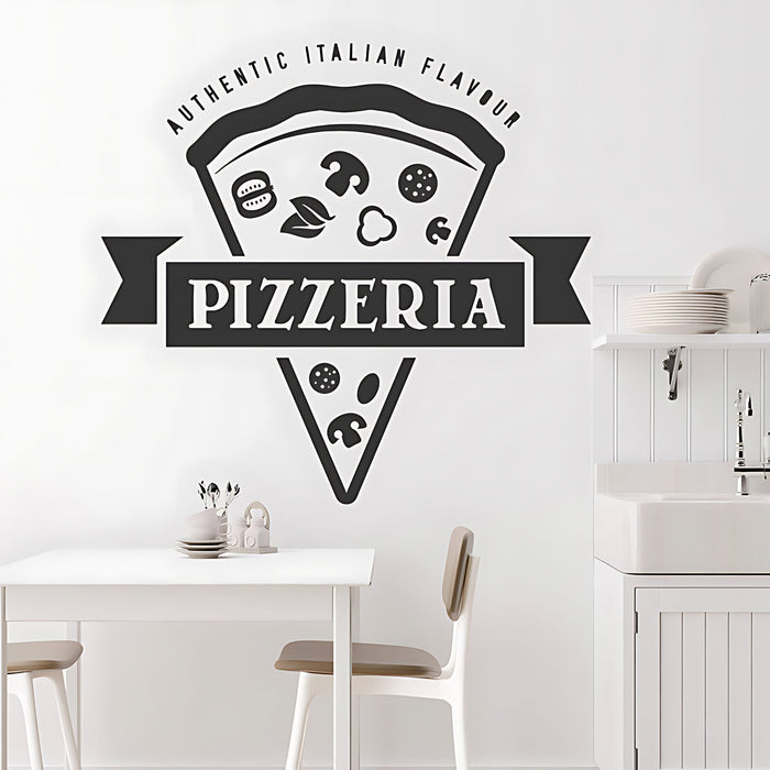 Pizza Restaurant Wall Decal - Fast Food Takeaway Sticker for Cafes