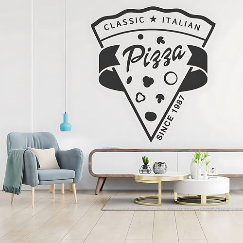 Pizza Takeaway Wall Sticker - Cafe Fast Food Decal