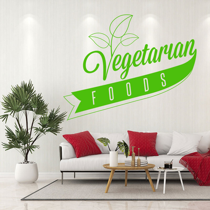 vegetarian food wall art sticker wall sticker