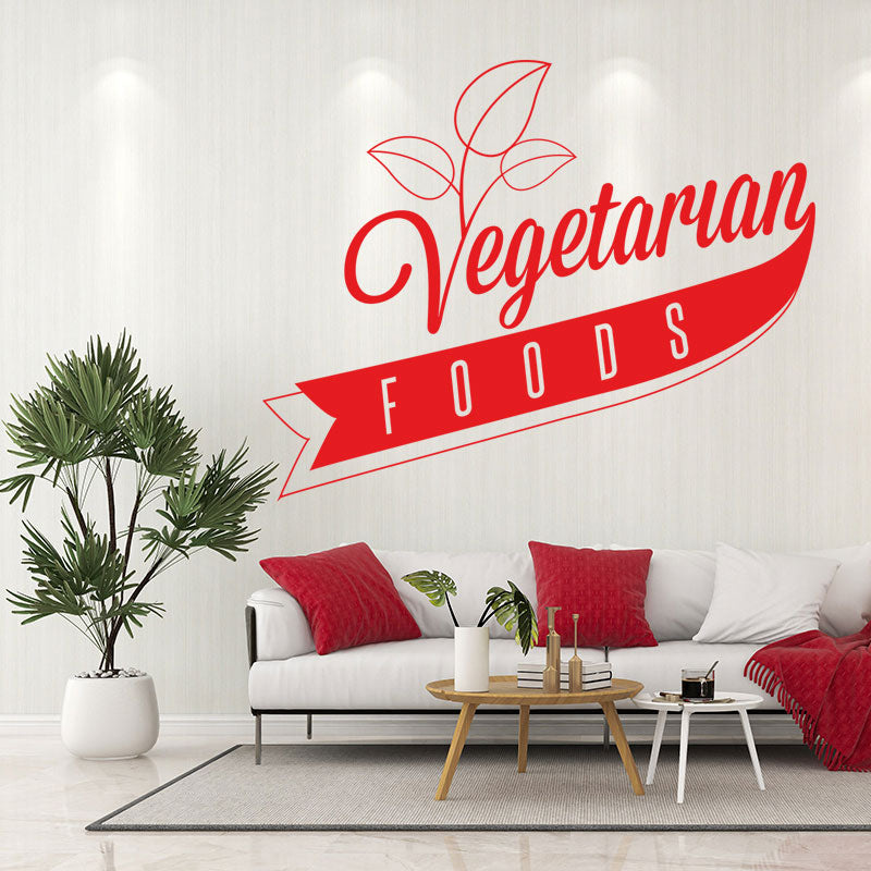 vegetarian food wall art sticker wall sticker