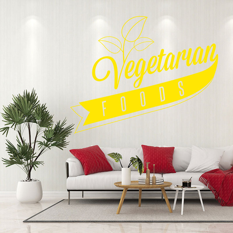 vegetarian food wall art sticker wall sticker
