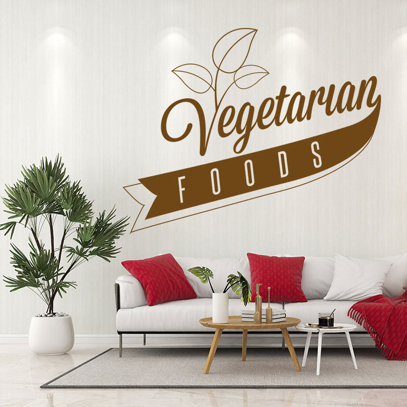 vegetarian food wall art sticker wall sticker