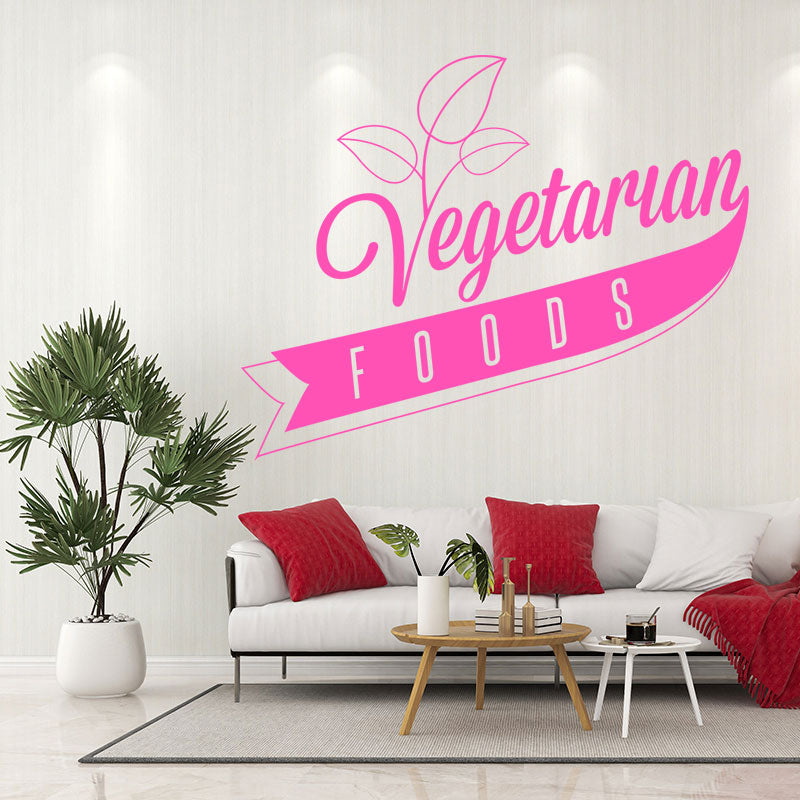 vegetarian food wall art sticker wall sticker