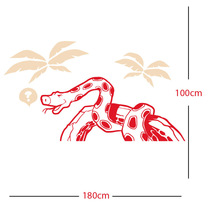 jungle snake wall sticker