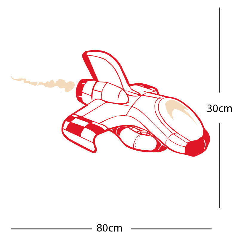 space ship kids space themed rocket wall sticker