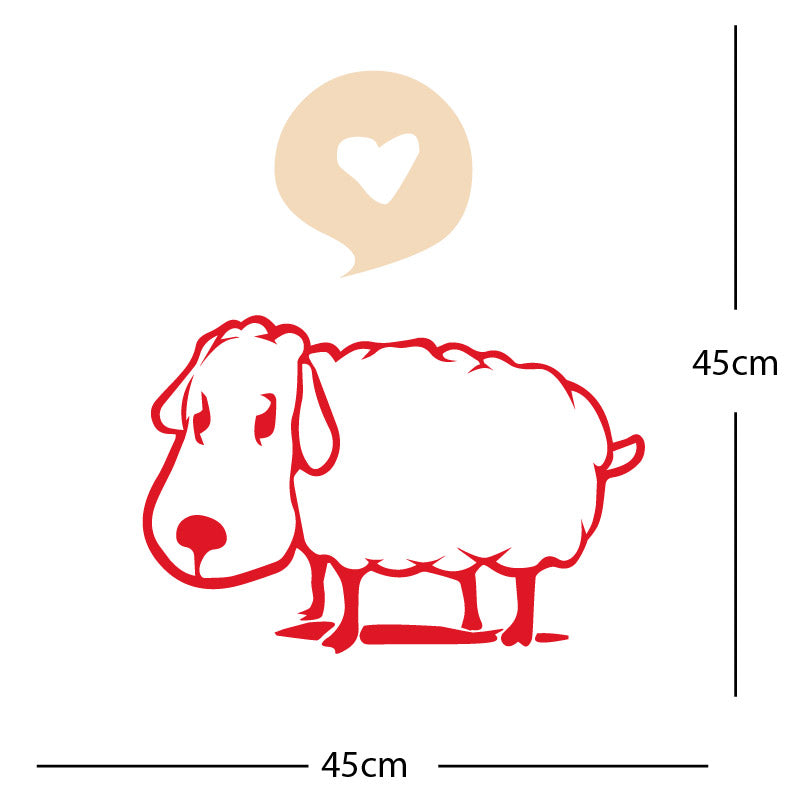sheep wall sticker