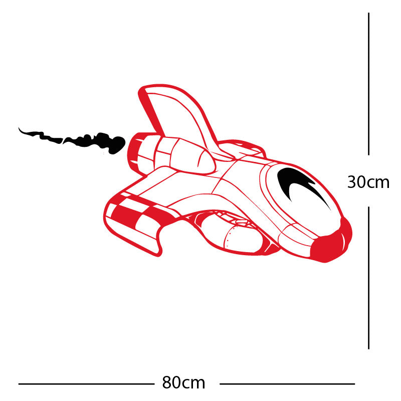 space ship kids space themed rocket wall sticker