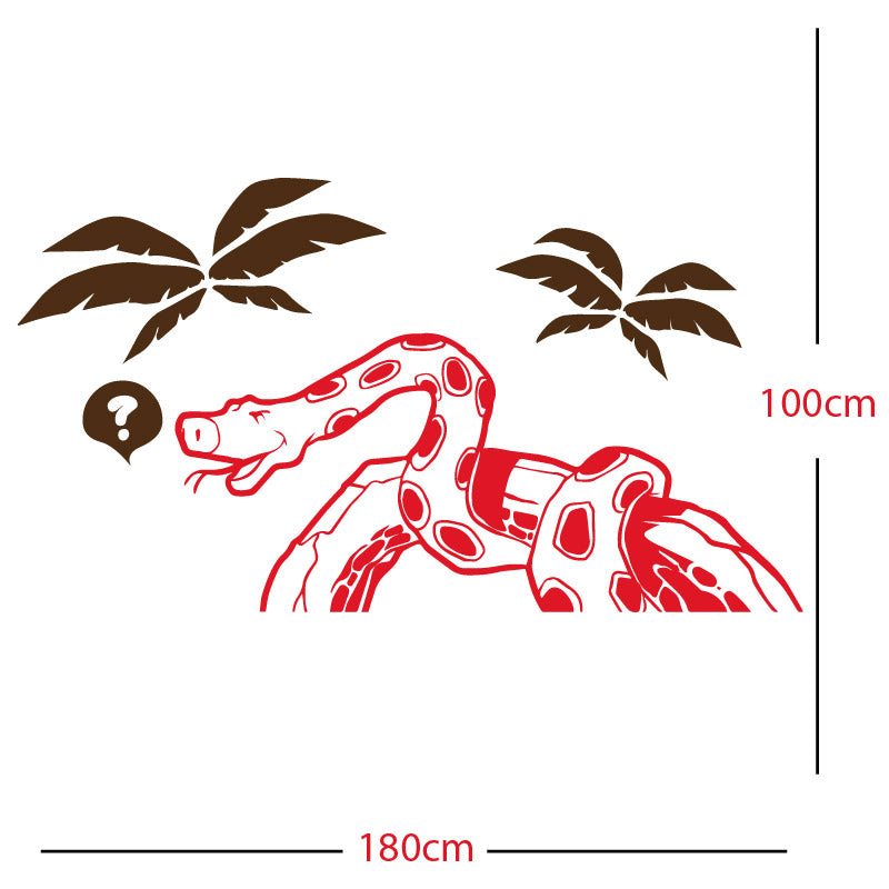jungle snake wall sticker