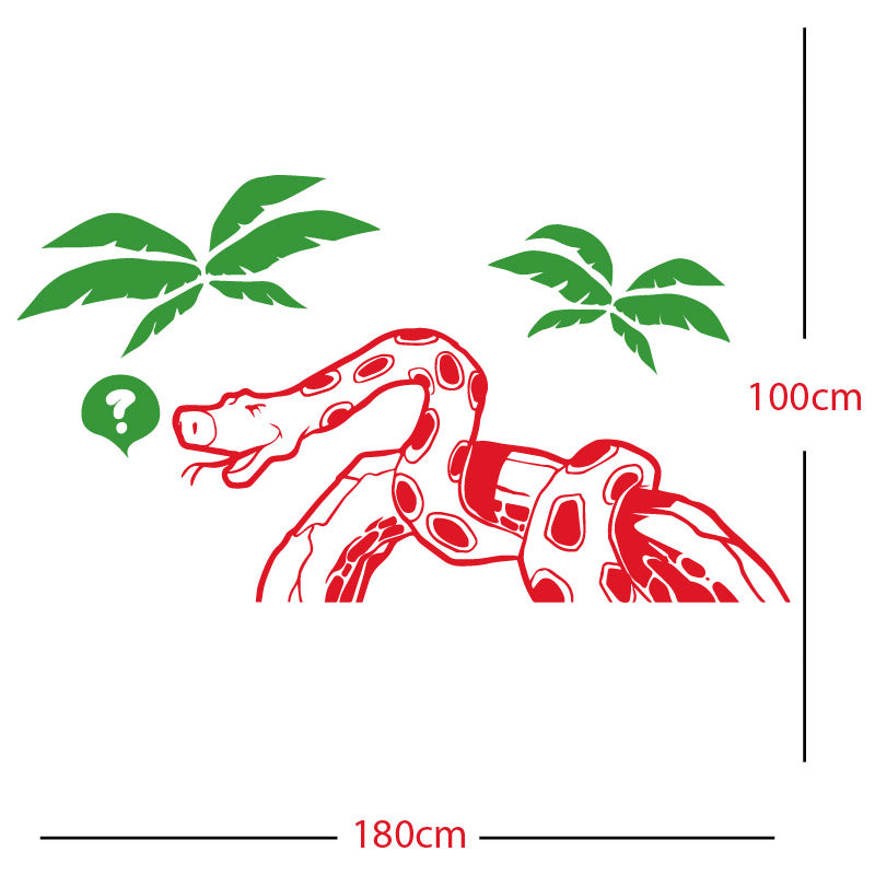 jungle snake wall sticker