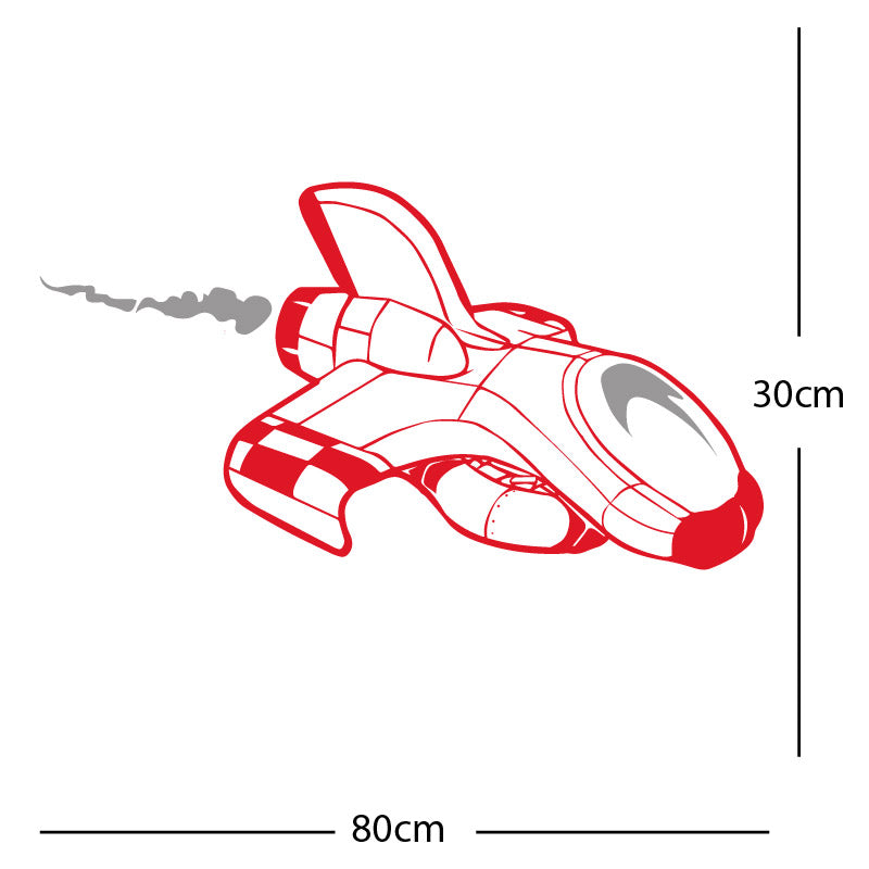 space ship kids space themed rocket wall sticker