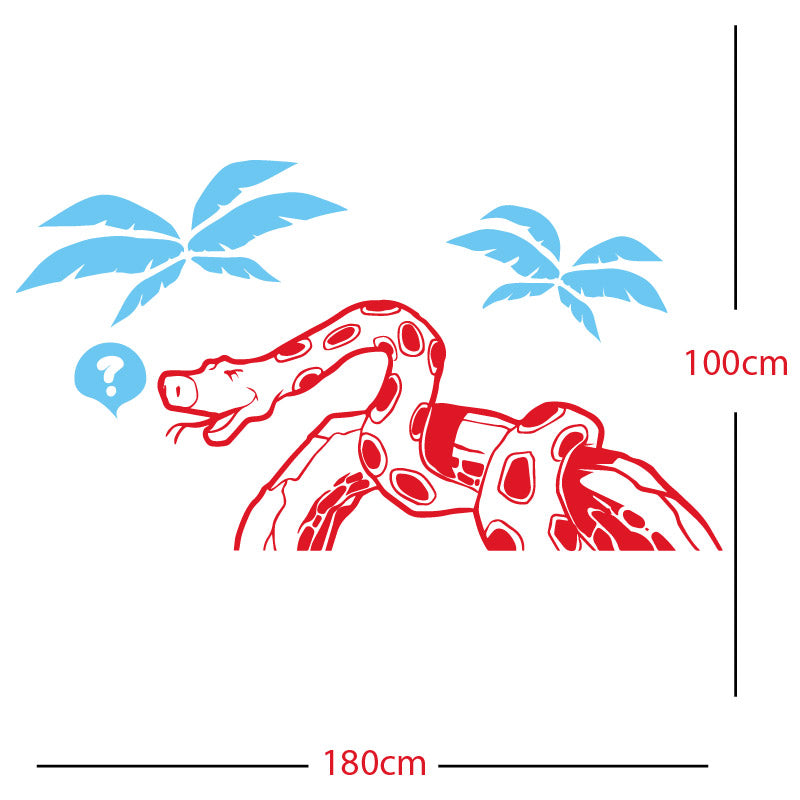 jungle snake wall sticker