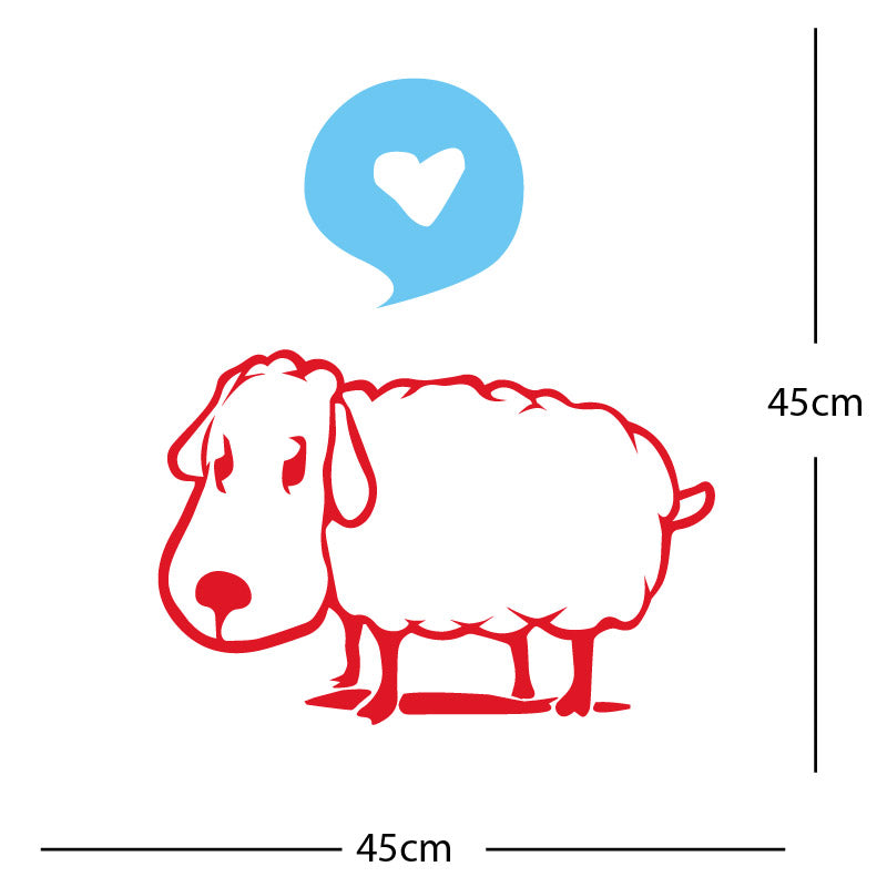 sheep wall sticker