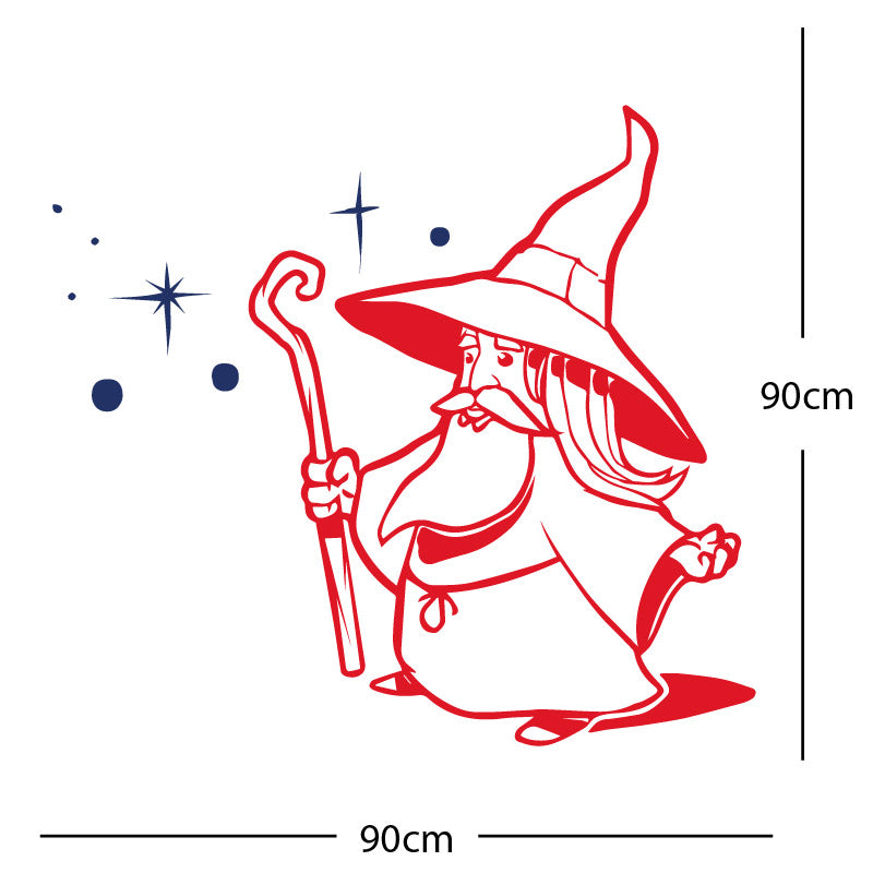 merlin wizard wall sticker