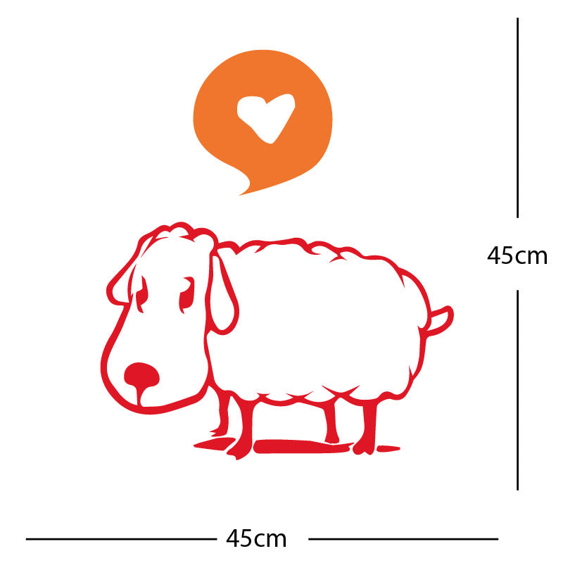 sheep wall sticker
