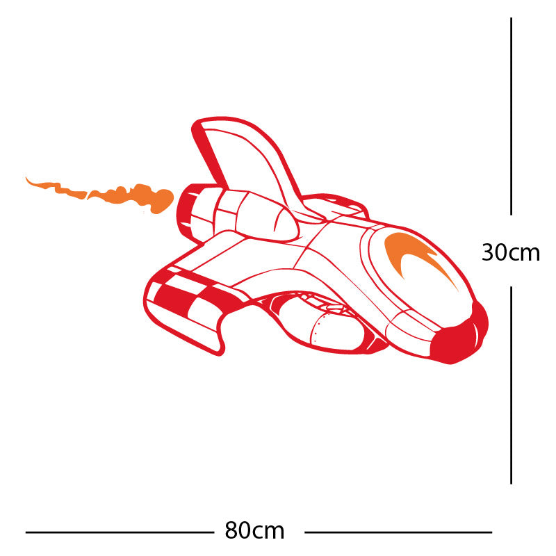 space ship kids space themed rocket wall sticker