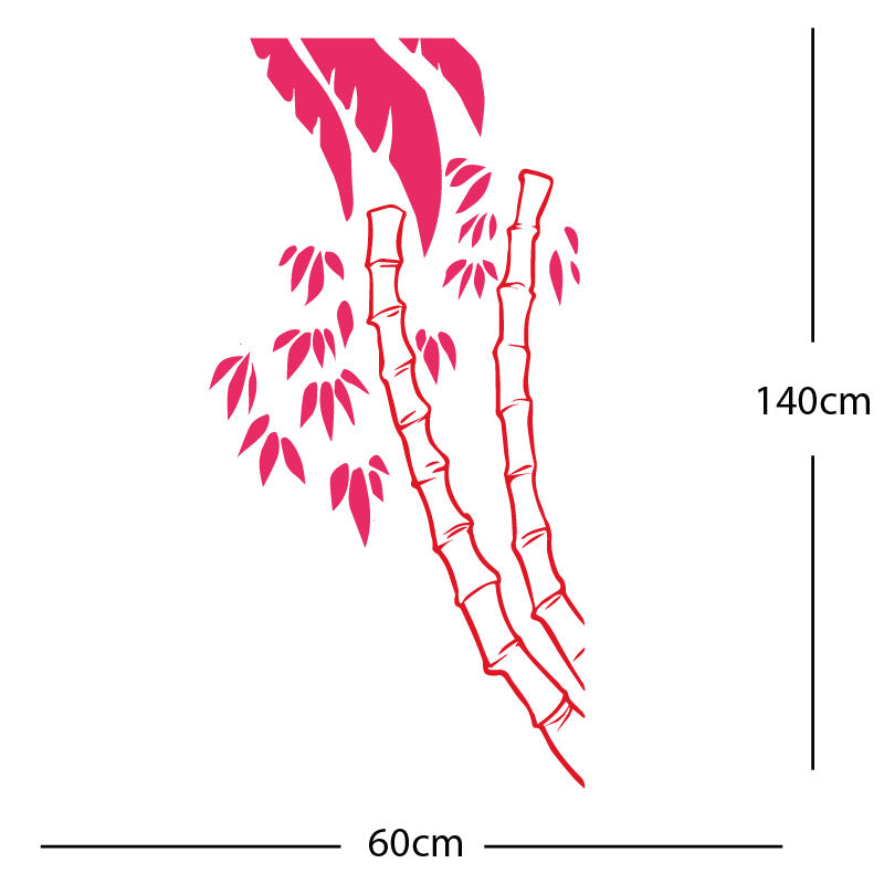 bamboo tree wall sticker
